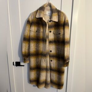 Wilfred Long Ganna Plaid Jacket